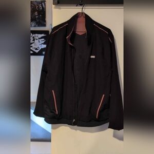 FIGS Black and Pink Jacket